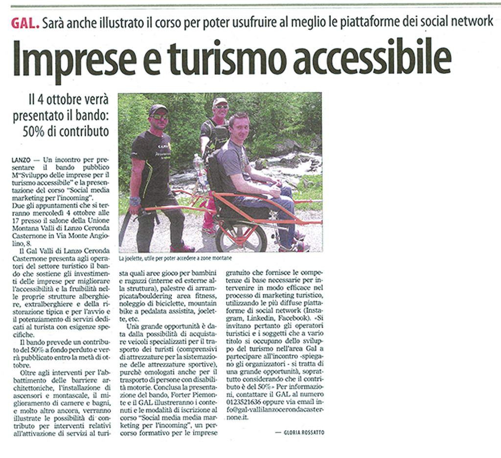 Imprese e turismo accessibile