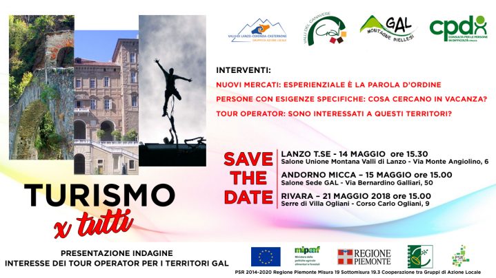 Invito presentazione dell'evento Turismo per Tutti