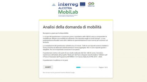 Immagine rappresentativa della sezione questionario sulla mobilità